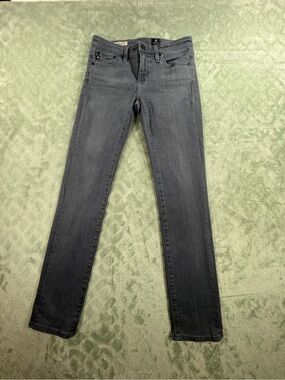 AG Adriano Goldschmied The Stevie Petite Slim Straight Gray Jeans Women’s 25R